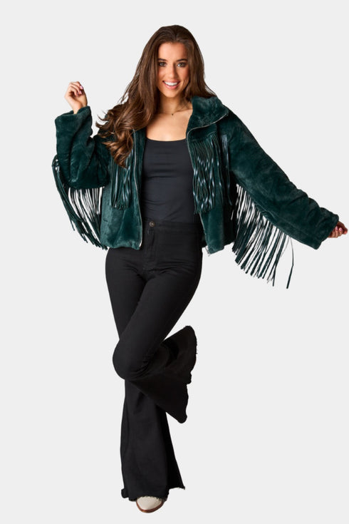 skylar-fringe-faux-fur-jacket-jade Buddy Love - Sophia's Style--Green-L-3
